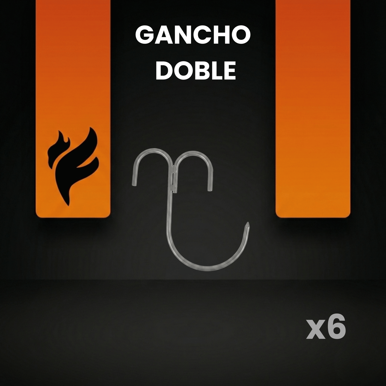 Ganchos Dobles (x6)